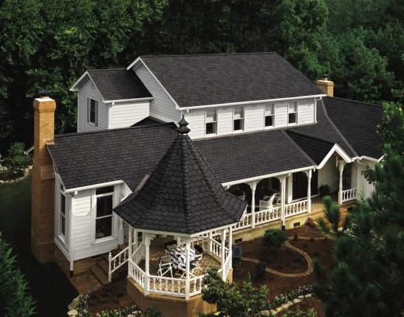 Гибкая черепица Certainteed Carriage House black pearl