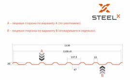Профнастил C20 SteelX полиэстер