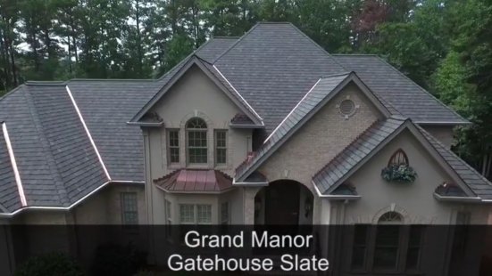 Гибкая черепица Certainteed Grand Manor gatehouse slate