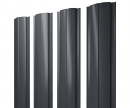 Штакетник Grand Line Slim полукруглый Полиэстер 0,5 мм