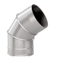 Дымоход Flue line Колено 135 град. одноконтурный