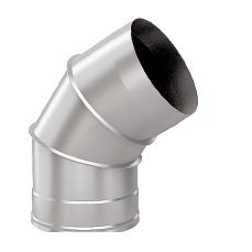 Дымоход Flue line Колено 135 град. одноконтурный