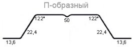 Штакетник Grand Line П/М-образный Фигурный Полиэстер - double