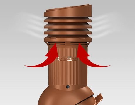 Вентиляционный выход Wirplast WiroVent EVO Е38(изолированный)
