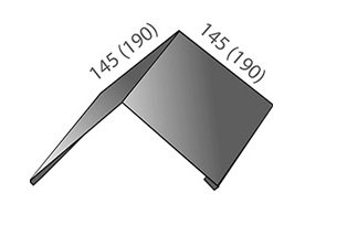 Конек плоский 190х190 Стинержи Corundum50