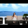 Комплект мебели Rattan Premium 4 венге-оранжевый