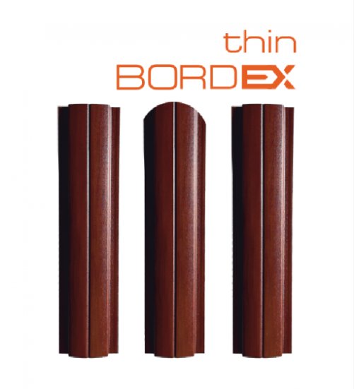 Штакетник SteelX полукруглый Bordex thin SKARDEX