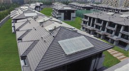 Керамическая черепица Rongguan Flat черно-коричневый