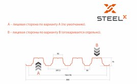 Профнастил Н75 SteelX KEVAR