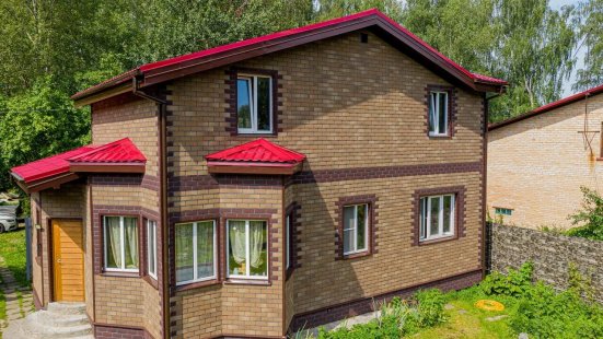 Фасадная плитка Технониколь Hauberk кирпич песчаный