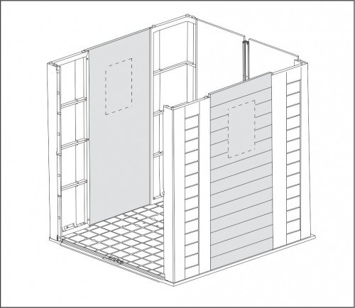 Пластиковый сарай Keter Factor 6х6