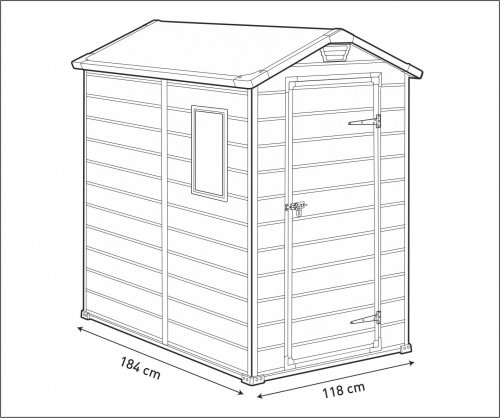 Пластиковый сарай Keter Factor 6х6