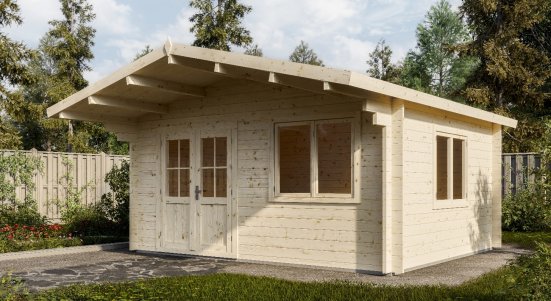 Садовый дом 17 Технониколь МАФ из мини бруса