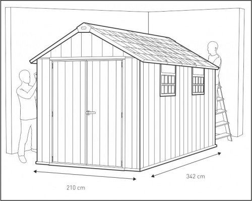 Пластиковый сарай Keter Oakland 7511