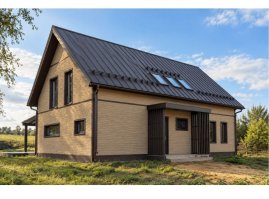 Фасадные панели Grand Line Я-фасад Алтайский камень Classic янтарь