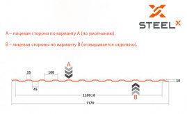 Профнастил C10 SteelX оцинкованный